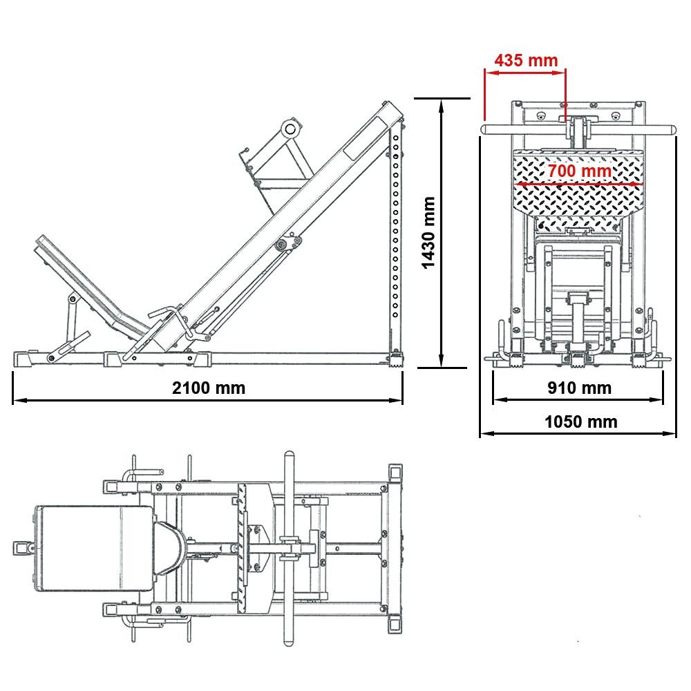  ATX 45-Degree Legacy Leg Press BPR-650