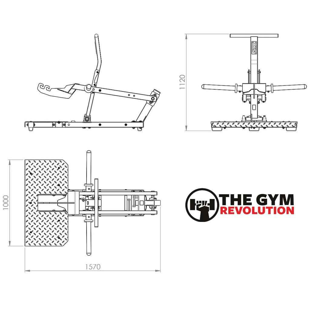  ATX® Compact Lever Belt Squat Gen2 - BSM-600