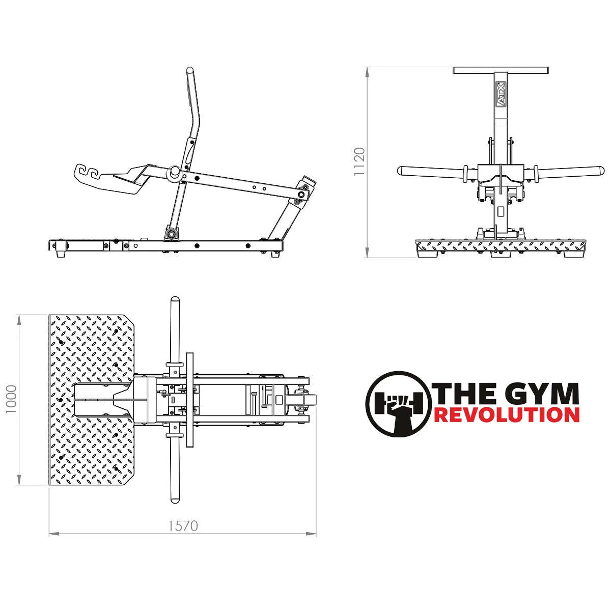  ATX® Compact Lever Belt Squat Gen2 - BSM-600