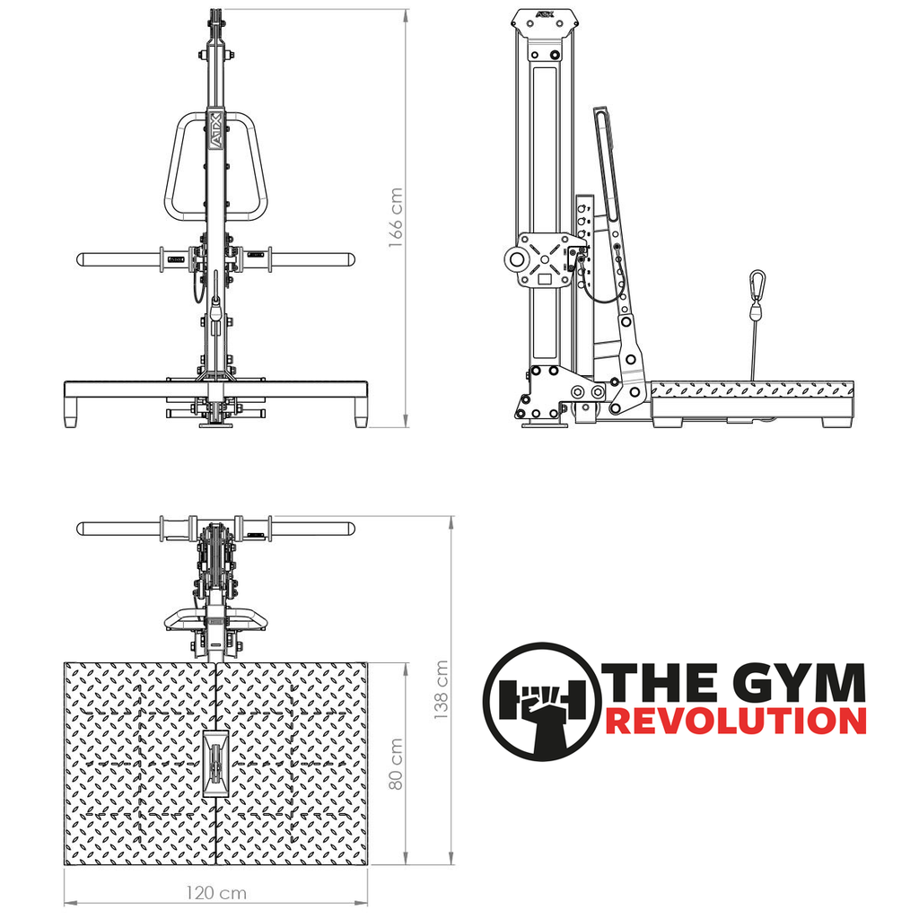  ATX® Cable Pulley Belt Squat - BSM-760