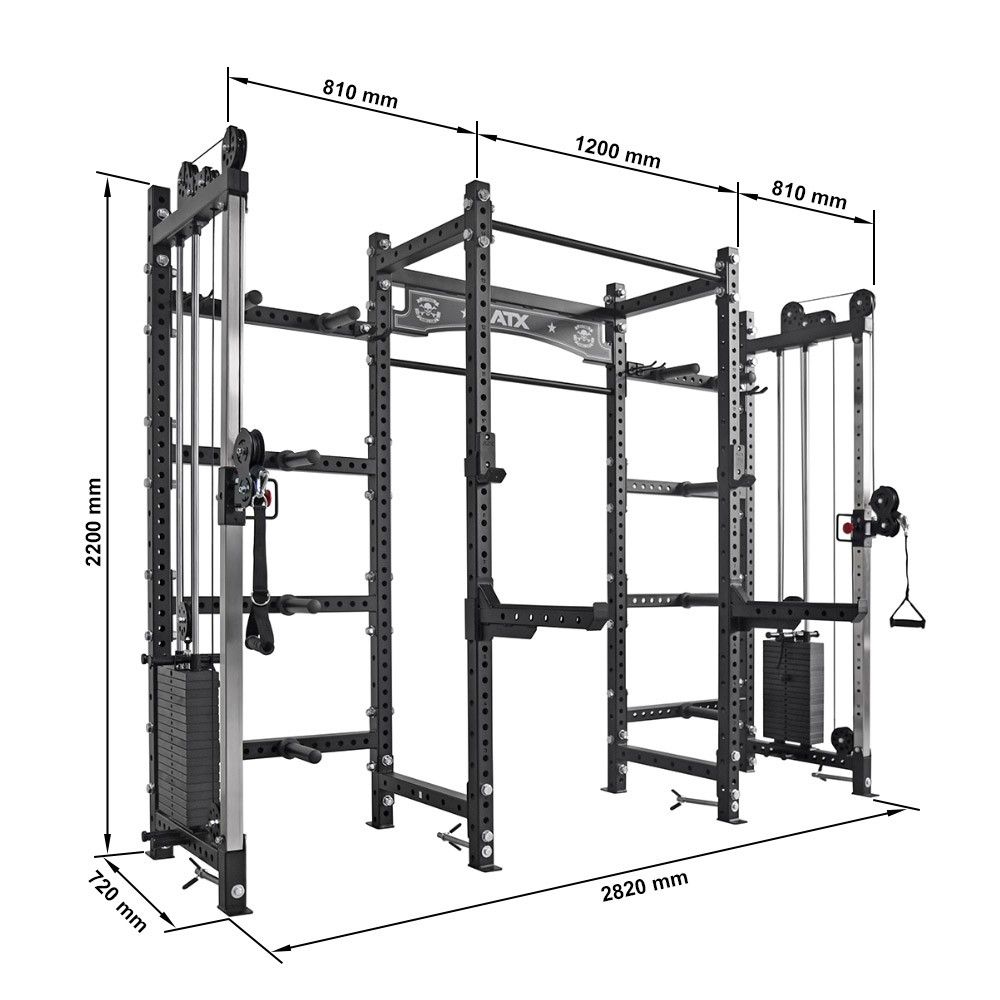  ATX PINNACLE Half Rack With Cable Crossover CCR-650-SE