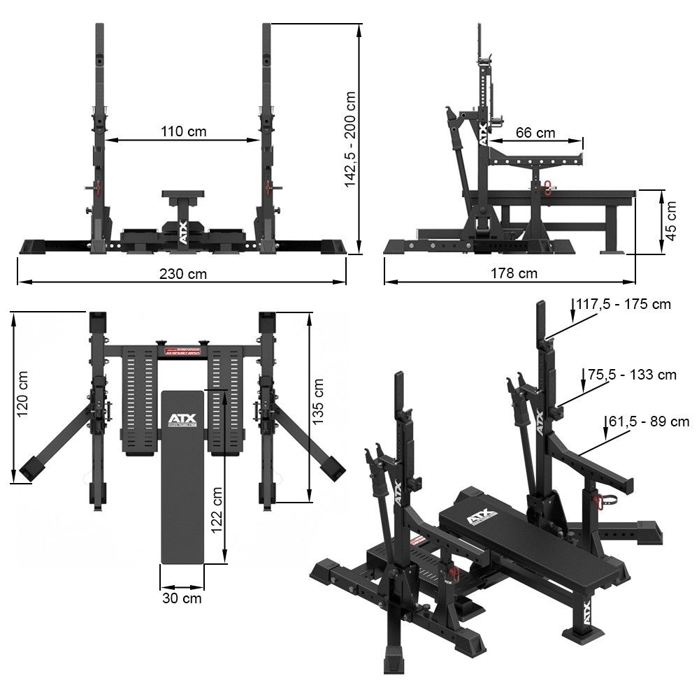  ATX Competition Powerlifting MEGA COMBO Rack CO-RACK