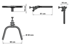  ATX Rack-Mount Folding Dip Bars DIP-FLD