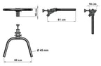 ATX Rack-Mount Folding Dip Bars DIP-FLD