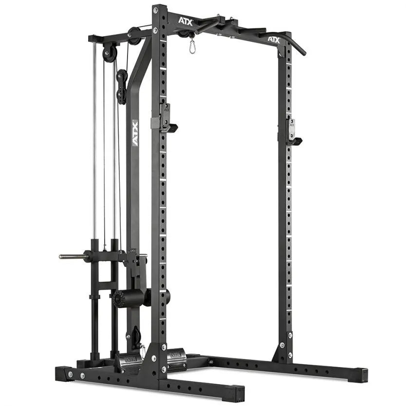 ATX Half Rack HRX-620 With Plate Load Lat Pulldown