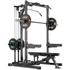  ATX Half Rack HRX-620 With Plate Load Lat Pulldown