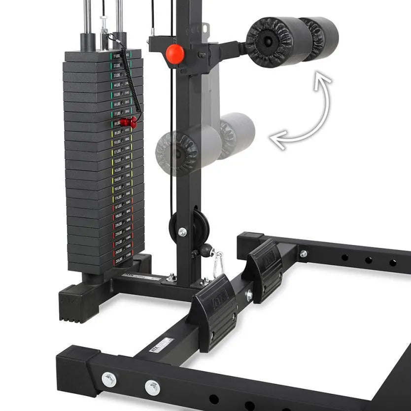  ATX Half Rack HRX-620 With Stack Weight Lat Pulldown