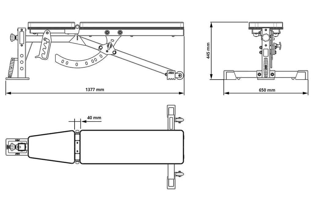  ATX Adjustable Bench MBX-520 Mk2