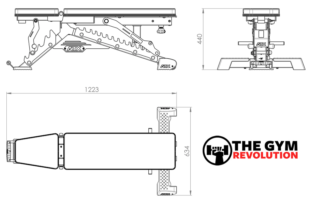  ATX Warrior Adjustable Bench MBX-750 Mk2