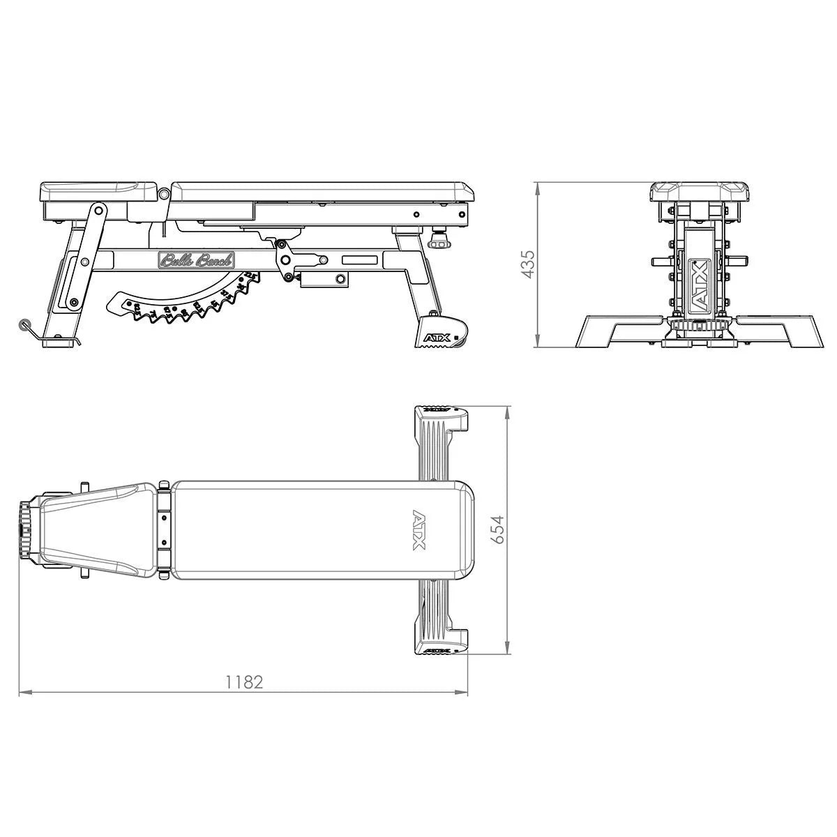  ATX Adjustable Bulls Bench MBX-780 Mk2