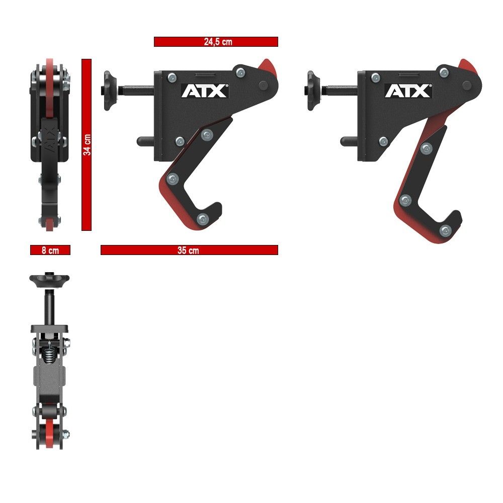  ATX Compact Monolift Hooks (Pair) Rack Attachment - 600/ 700/ 800-Series