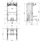  ATX Multi-Pull Half Rack MPHR-740