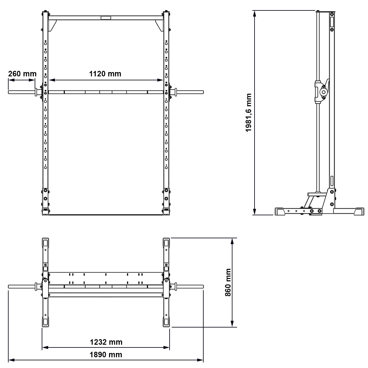  ATX Home Smith Machine MPX-500