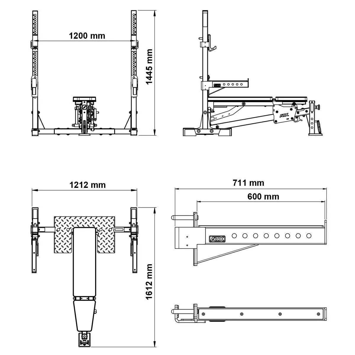  ATX Olympic Adjustable Bench OBM-650