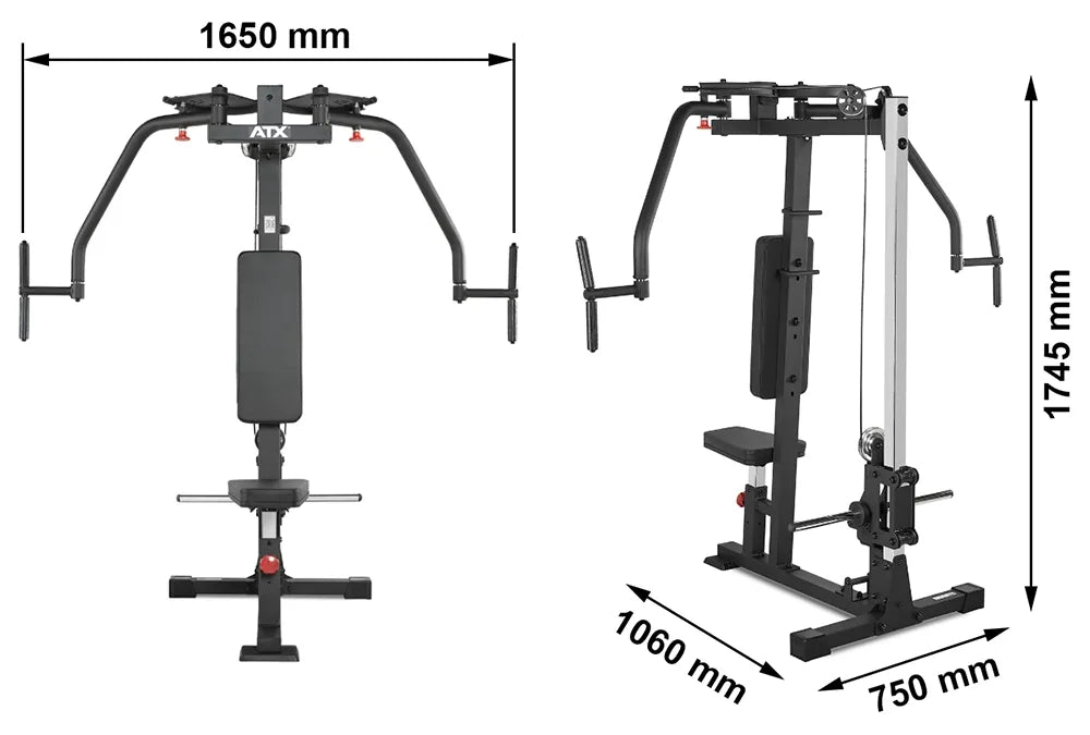  ATX® 2-in-1 PecFly / Rear Delt PEC-650