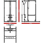  ATX Power Rack PRX-720 + LTO-650 Plate-Load Lat Pulldown