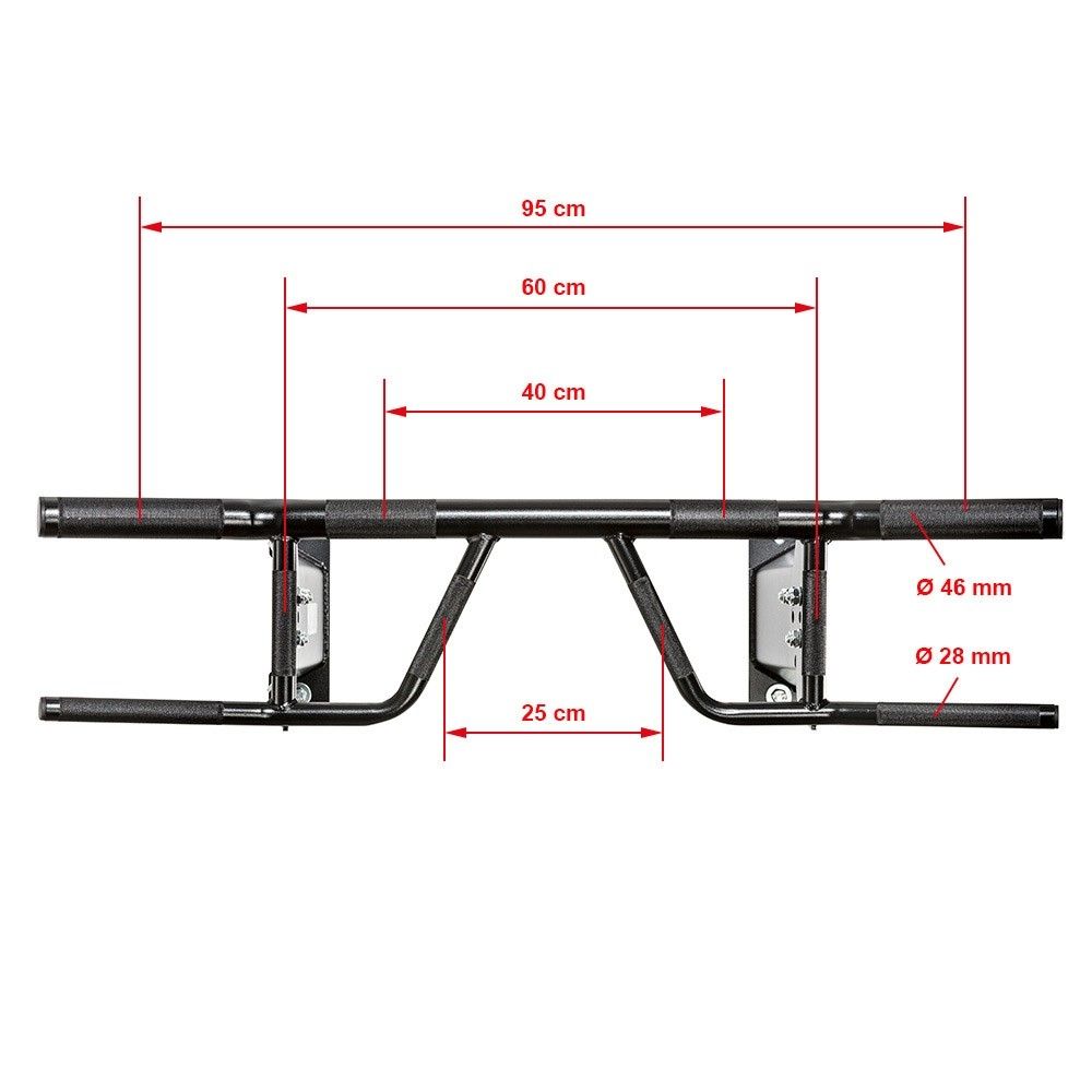  ATX Ceiling/ Wall-Mount Multi-Angle Chin Bar PUX-720