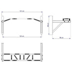  ATX Wall-Mount Gladiator Multi-Angle Chin Bar PUX-730