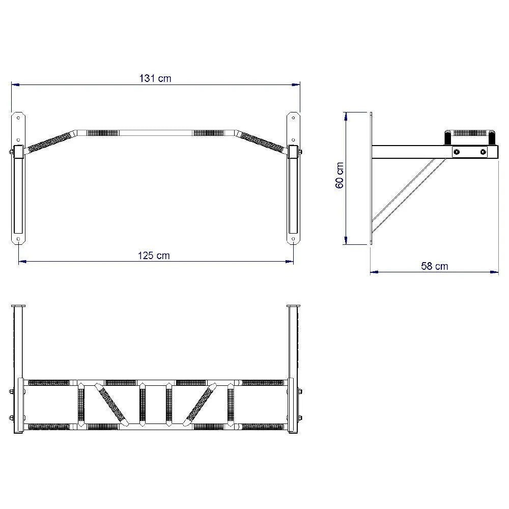  ATX Wall-Mount Gladiator Multi-Angle Chin Bar PUX-730