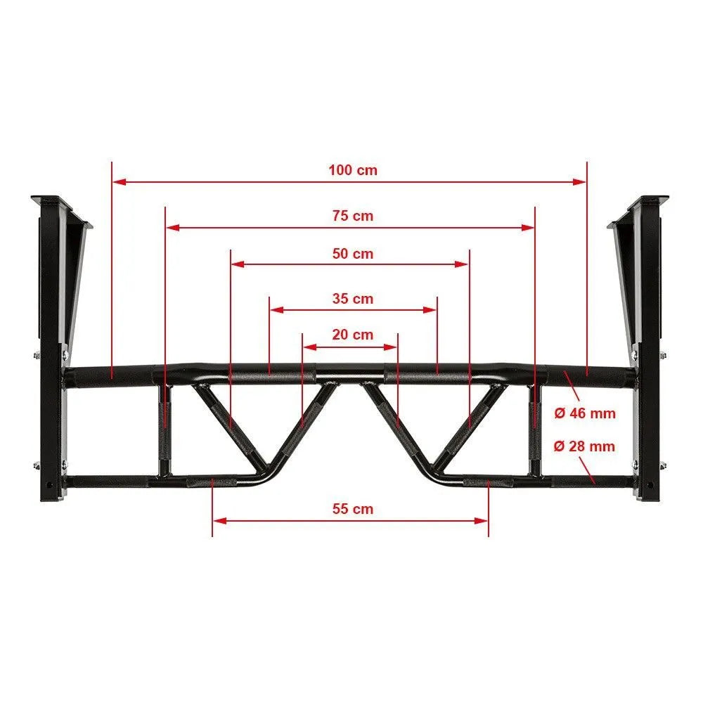  ATX Wall-Mount Gladiator Multi-Angle Chin Bar PUX-740
