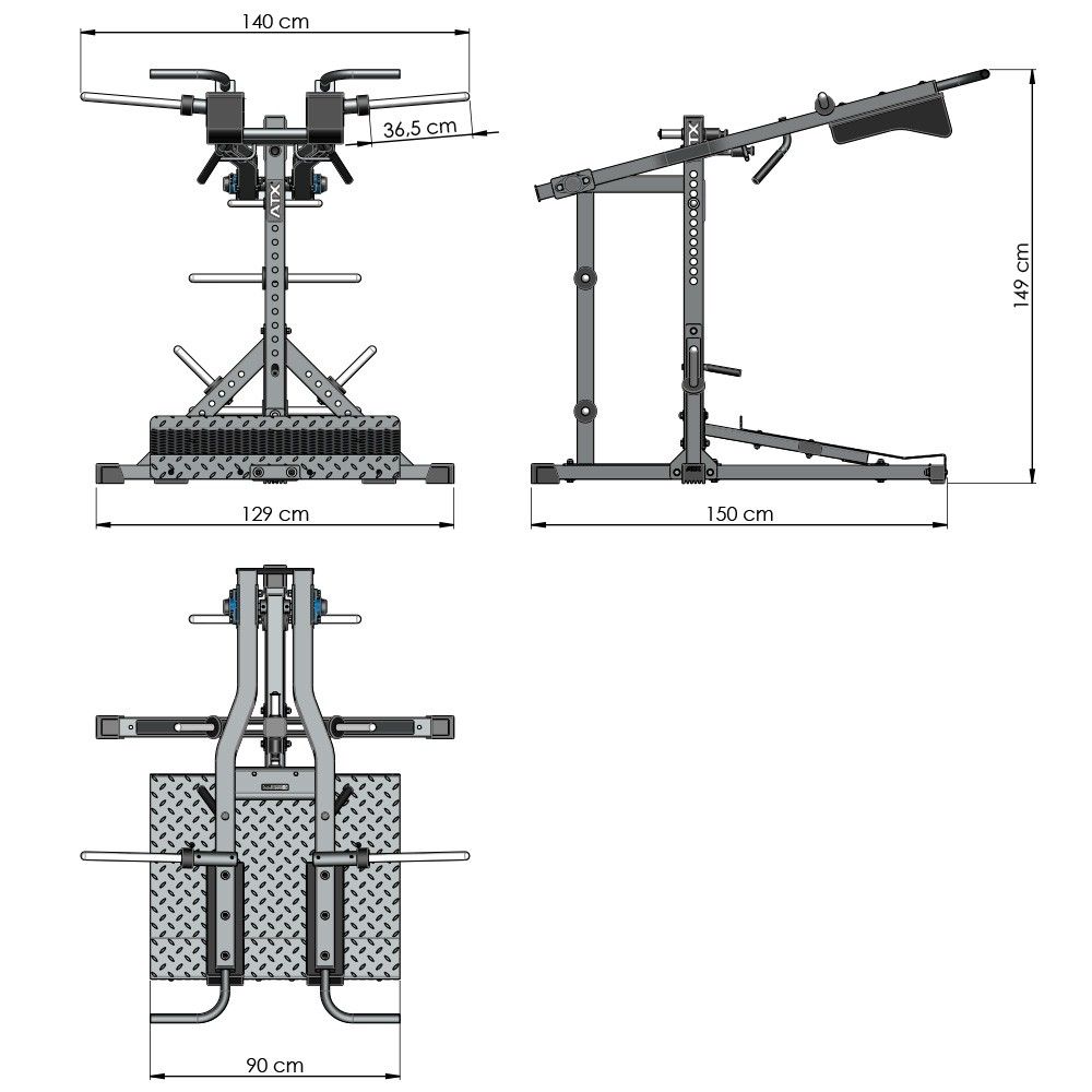  ATX Beast Leverage Squat / Viking Press SQM-700