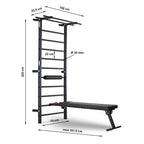  ATX Swiss Wall Bar Gym With Bench - WBG-500