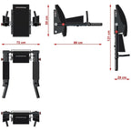  ATX Foldable Wall-Mount Dip & Vertical Knee Raise VKR-750