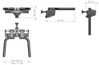  ATX Rack-Mount Folding Dip Bars DIP-IDX