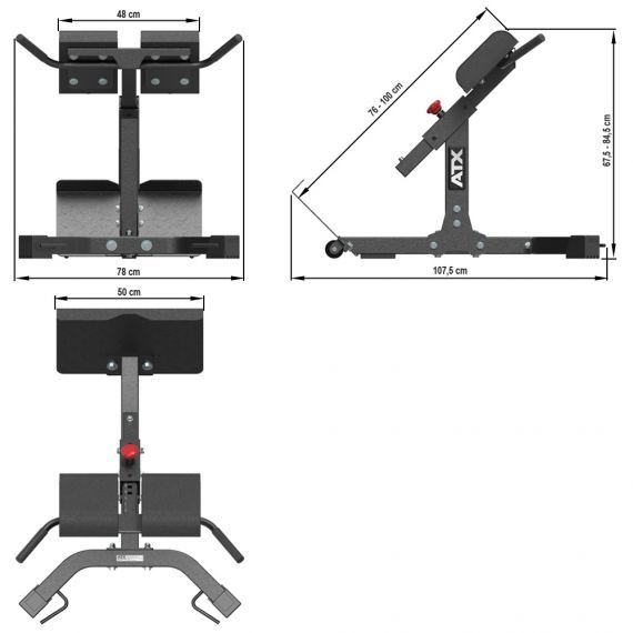  ATX 45 Degree Hyperextension HPX-650