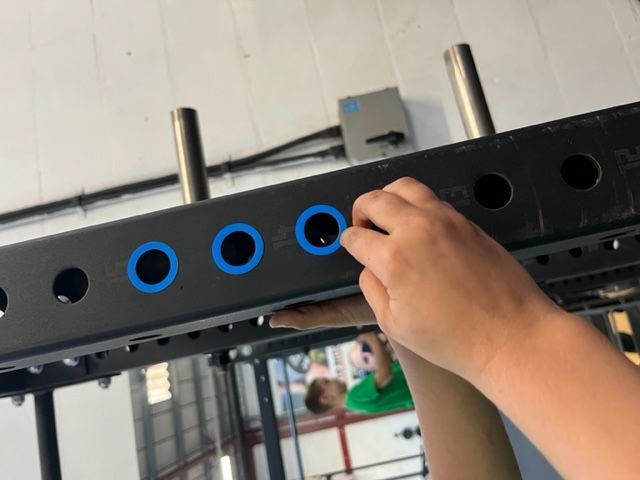  Gym Rack Hole-Marking Sticker Pack