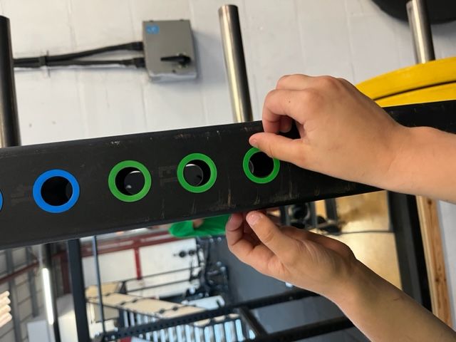  Gym Rack Hole-Marking Sticker Pack