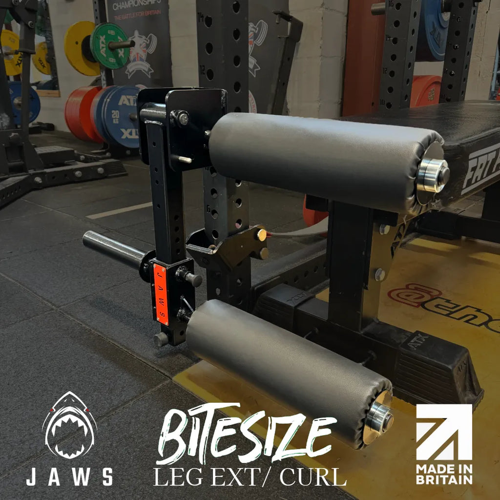  JAWS Bite-Size 2-in-1 Leg Extension / Curl Rack Attachment