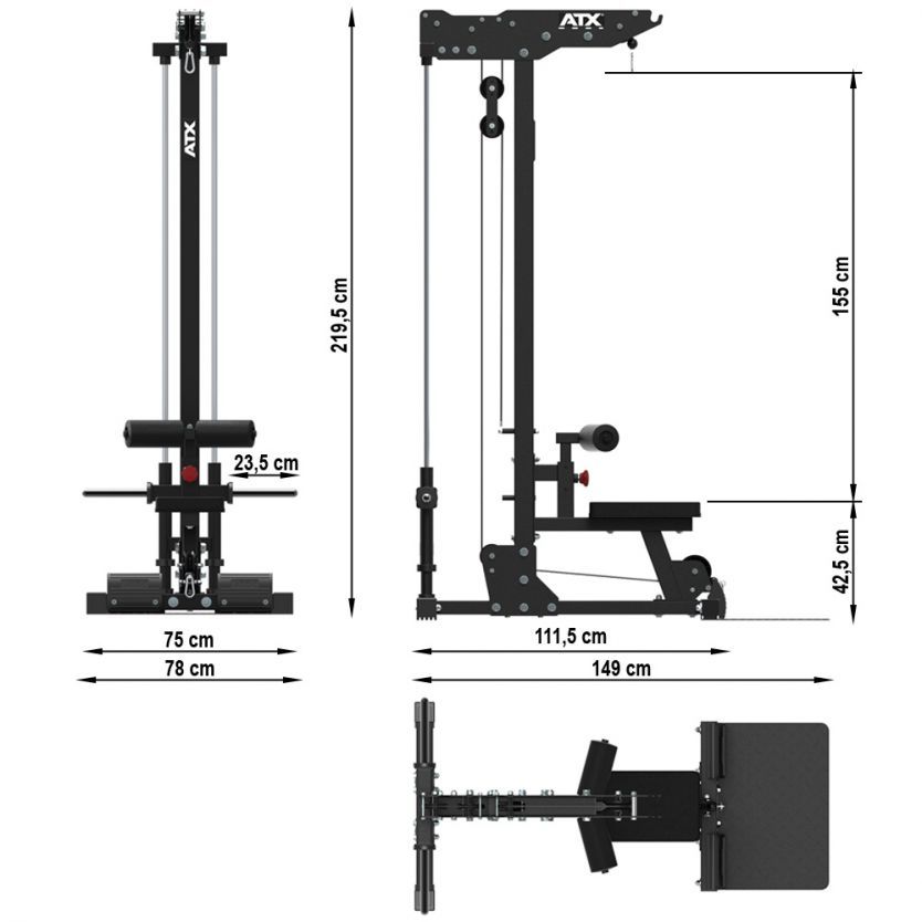  ATX Plate-Load Lat Pulldown/ Low Row LPL-700