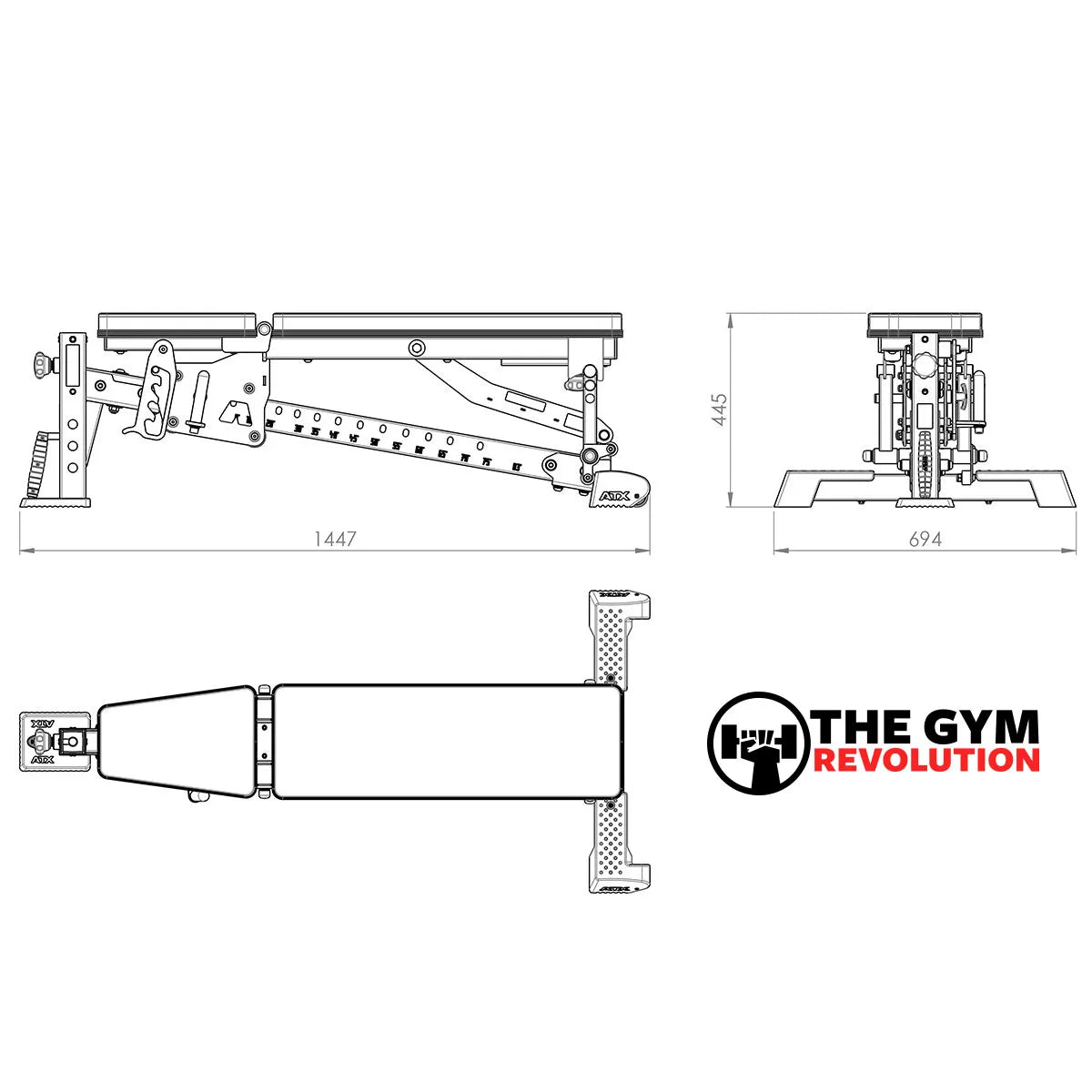  ATX Adjustable Column Bench MBX-650 Mk2